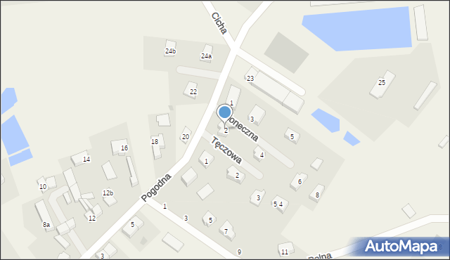 Krępa Słupska, Słoneczna, 2, mapa Krępa Słupska