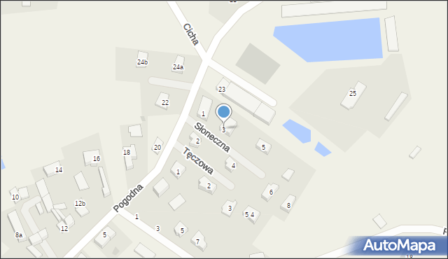 Krępa Słupska, Słoneczna, 3, mapa Krępa Słupska