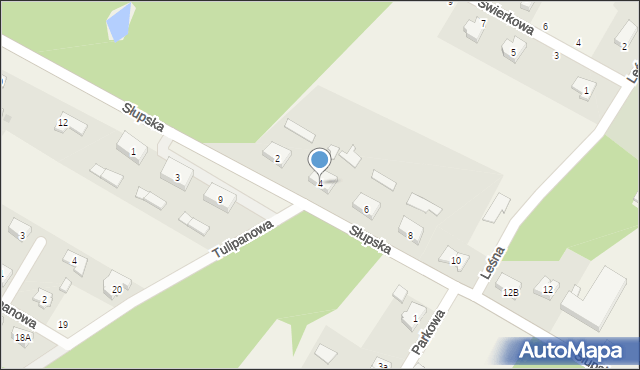 Krępa Słupska, Słupska, 4, mapa Krępa Słupska