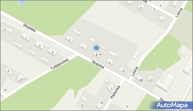 Krępa Słupska, Słupska, 6, mapa Krępa Słupska