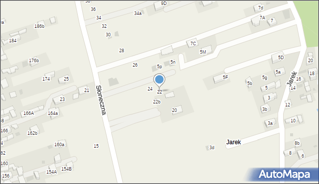 Krościenko nad Dunajcem, Słoneczna, 22, mapa Krościenko nad Dunajcem