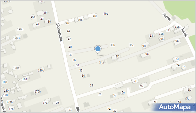 Krościenko nad Dunajcem, Słoneczna, 36a, mapa Krościenko nad Dunajcem