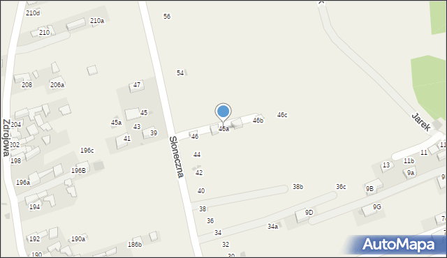 Krościenko nad Dunajcem, Słoneczna, 46a, mapa Krościenko nad Dunajcem