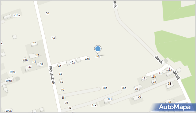 Krościenko nad Dunajcem, Słoneczna, 46c, mapa Krościenko nad Dunajcem