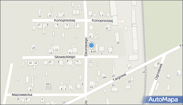 Krośniewice, Słowackiego Juliusza, 5, mapa Krośniewice