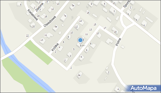 Krosnowice, Słoneczna, 7, mapa Krosnowice