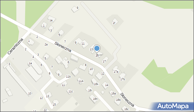 Kruszyn Krajeński, Słoneczna, 15, mapa Kruszyn Krajeński
