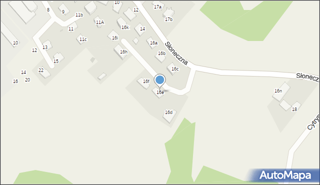 Kruszyn Krajeński, Słoneczna, 16e, mapa Kruszyn Krajeński