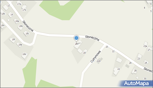 Kruszyn Krajeński, Słoneczna, 16n, mapa Kruszyn Krajeński