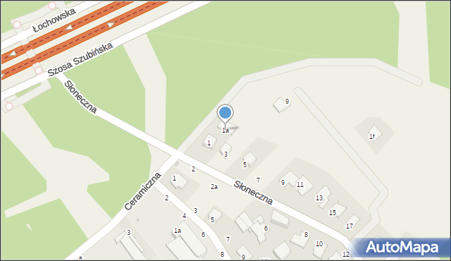 Kruszyn Krajeński, Słoneczna, 1a, mapa Kruszyn Krajeński