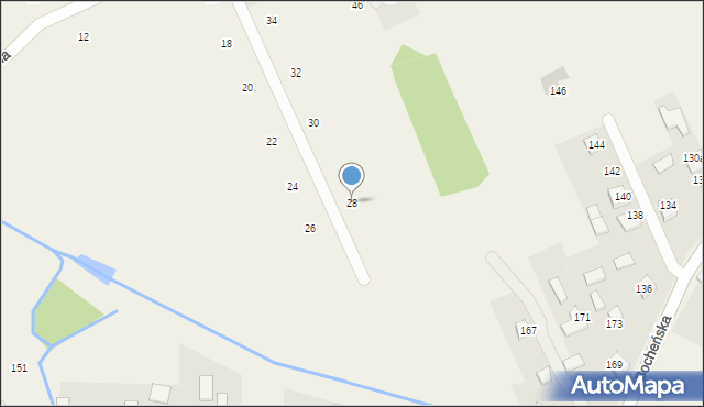 Krzeczów, Słoneczna, 28, mapa Krzeczów