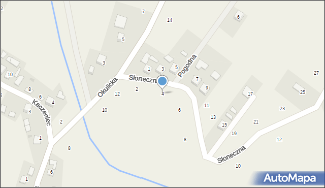 Krzeczów, Słoneczna, 4, mapa Krzeczów