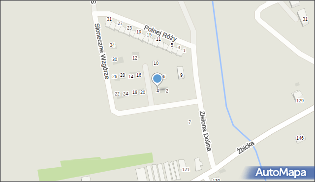 Krzeszowice, Słoneczne Wzgórze, 4, mapa Krzeszowice