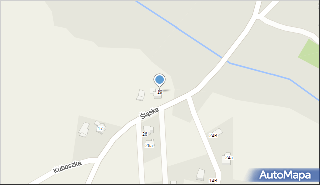 Krzyżowice, Śląska, 19, mapa Krzyżowice