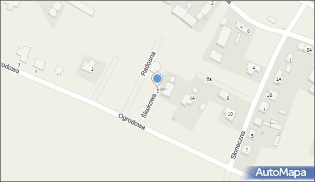 Księginice, Śliwkowa, 2, mapa Księginice