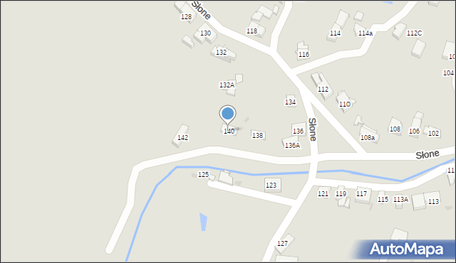 Kudowa-Zdrój, Słone, 140, mapa Kudowa-Zdrój