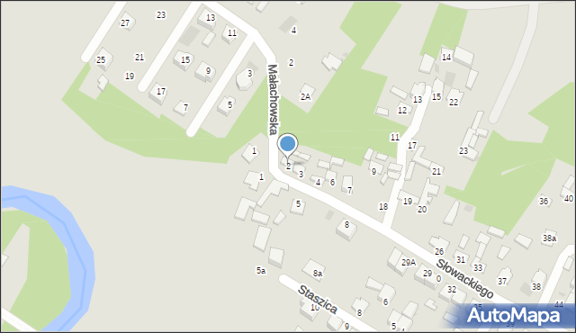 Kunów, Słowackiego Juliusza, 2, mapa Kunów