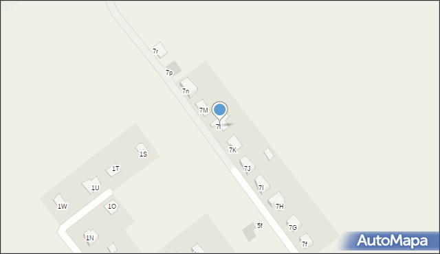 Kunowice, Słubicka, 7l, mapa Kunowice