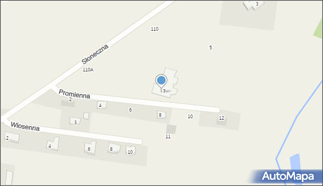 Kuriany, Słoneczna, 9, mapa Kuriany