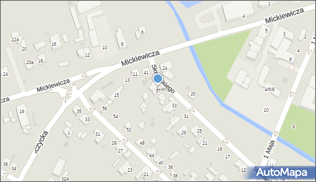 Kutno, Słowackiego Juliusza, 37, mapa Kutno