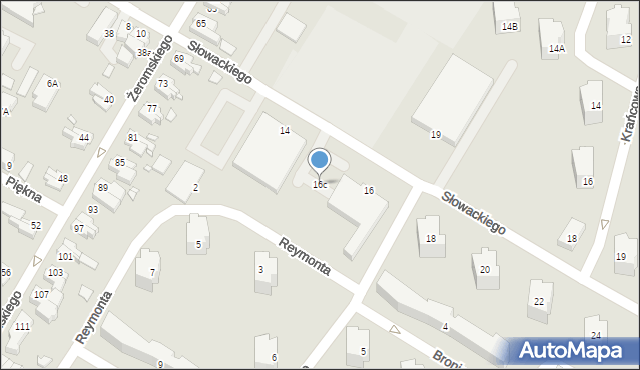 Kwidzyn, Słowackiego Juliusza, 16c, mapa Kwidzyn