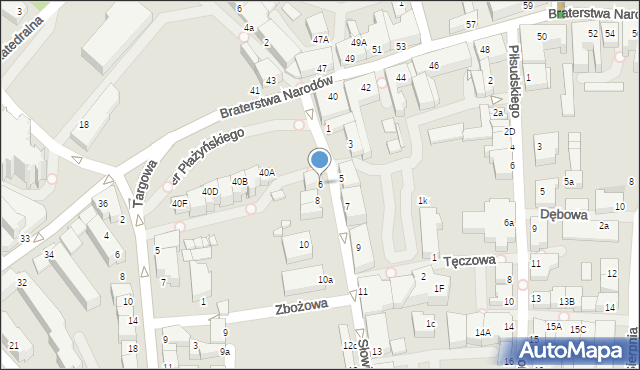 Kwidzyn, Słowiańska, 6, mapa Kwidzyn