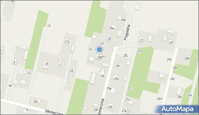 Łagiewniki Nowe, Słoneczna, 23a, mapa Łagiewniki Nowe