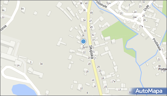 Łagów, Słupska, 24, mapa Łagów