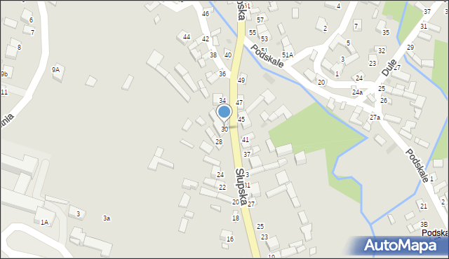 Łagów, Słupska, 30, mapa Łagów