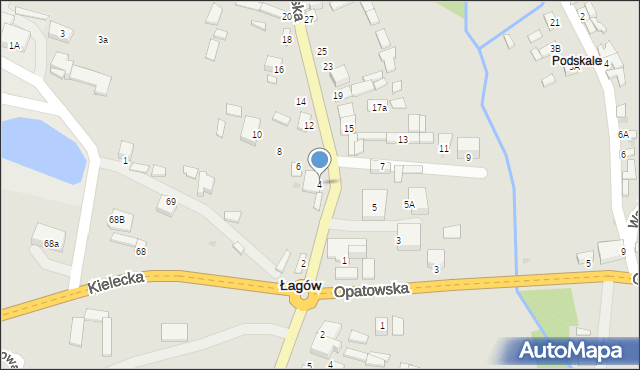Łagów, Słupska, 4, mapa Łagów