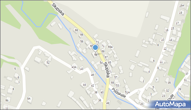 Łagów, Słupska, 58, mapa Łagów