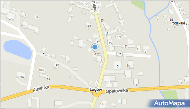 Łagów, Słupska, 6, mapa Łagów