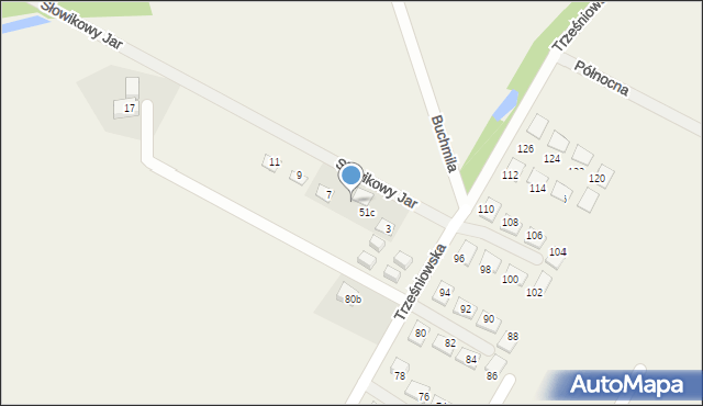 Łagówek, Słowikowy Jar, 5, mapa Łagówek