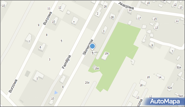 Łajski, Słoneczna, 5, mapa Łajski