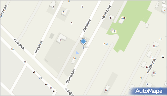 Łajski, Słoneczna, 8, mapa Łajski