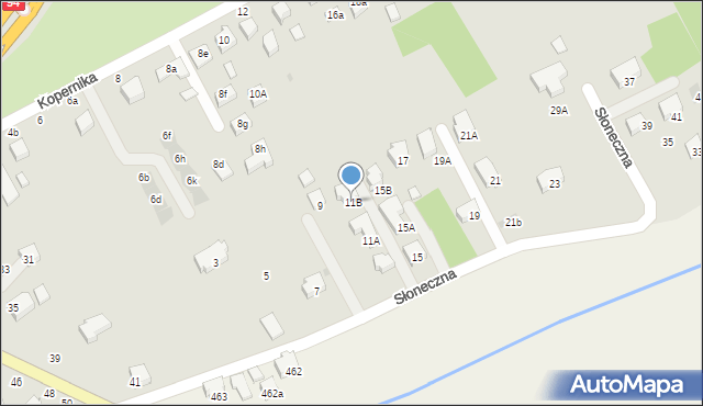 Łańcut, Słoneczna, 11B, mapa Łańcut