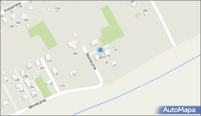 Łańcut, Słoneczna, 39, mapa Łańcut