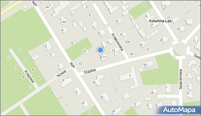 Łask, Śląska, 2, mapa Łask