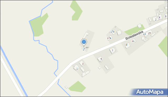 Laski, Sławkowska, 17c, mapa Laski