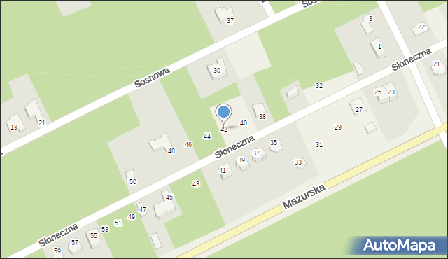 Laskowiec, Słoneczna, 42, mapa Laskowiec