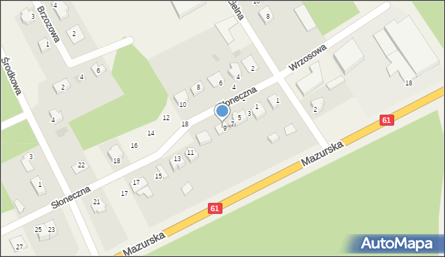Laskowiec, Słoneczna, 7, mapa Laskowiec