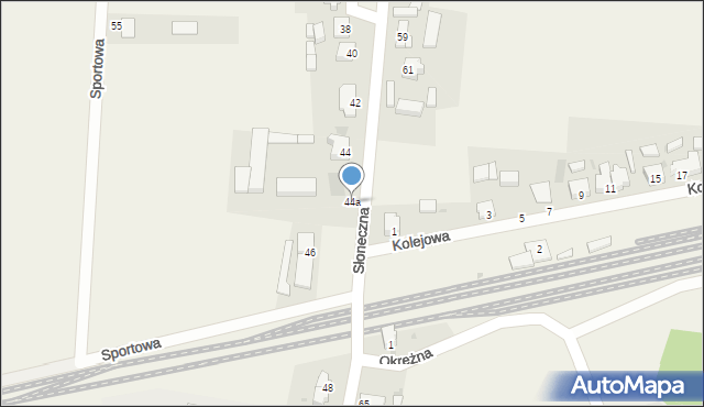 Lasocice, Słoneczna, 44a, mapa Lasocice