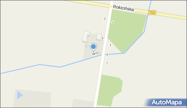 Łaznowska Wola, Słoneczna, 4A, mapa Łaznowska Wola