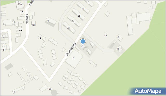 Łazy, Słoneczna, 4l, mapa Łazy