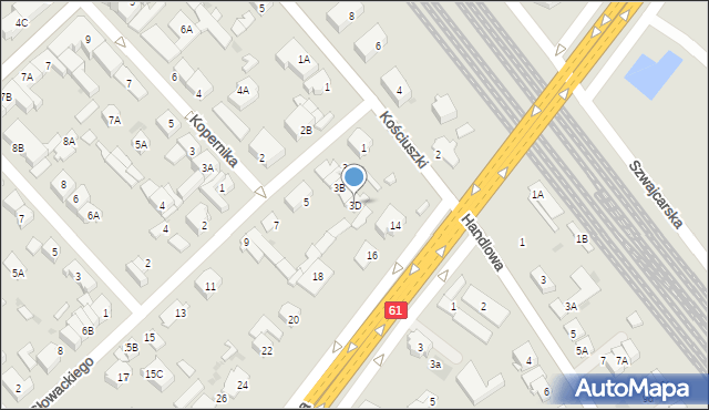 Legionowo, Słowackiego Juliusza, 3D, mapa Legionowo