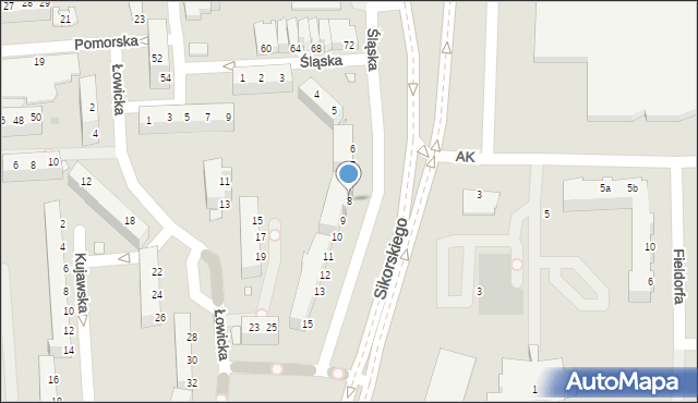 Legnica, Śląska, 8, mapa Legnicy