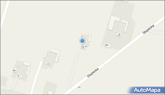Lelice, Słupecka, 13, mapa Lelice