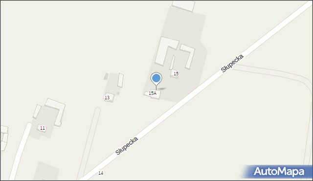 Lelice, Słupecka, 15b, mapa Lelice