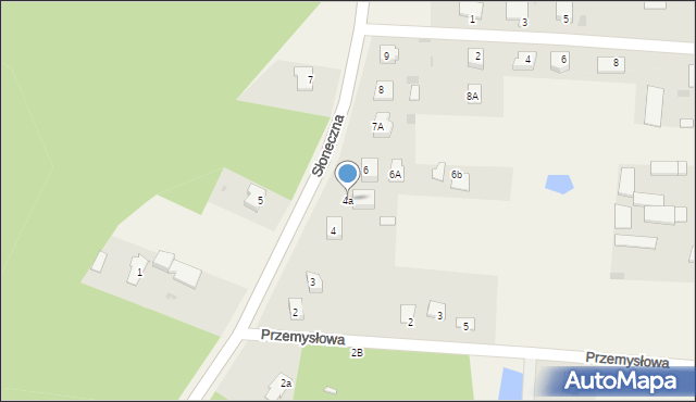 Lelis, Słoneczna, 4a, mapa Lelis