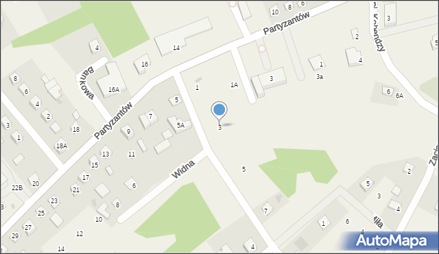 Leoncin, Słoneczna, 3, mapa Leoncin